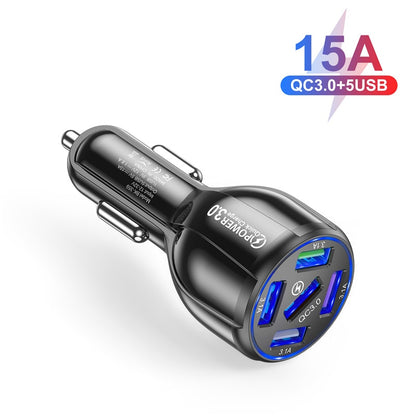 15A 5 Ports USB Car Charger